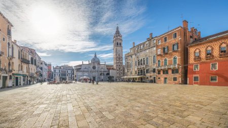 Foto de Campo Santa Maria Formosa, vista de la plaza de la ciudad en Venecia, Italia, Europa. - Imagen libre de derechos