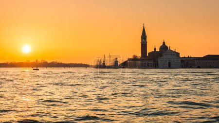 Photo for San Giorgio Maggiore island of Venice at sunrise, Italy, Europe. - Royalty Free Image