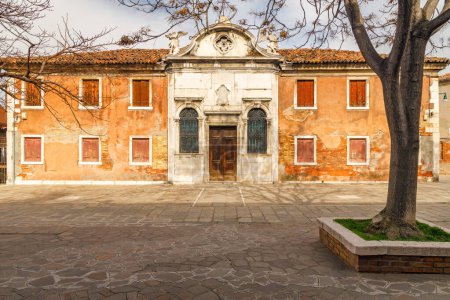 Historical building on The Murano island near Venice, Italy, Europe.