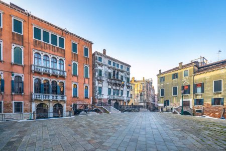 Photo for Historic building of Venice in sunny morning, Italy, Europe. - Royalty Free Image