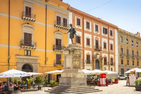 Photo for PALERMO, ITALY - JULY 18, 2023: Town square Piazza Bologni. - Royalty Free Image