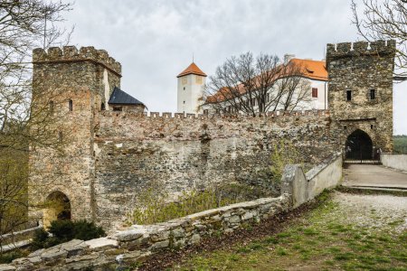 Castillo de Bitov en la región de Znojmo en Moravia del Sur, República Checa, Europa.