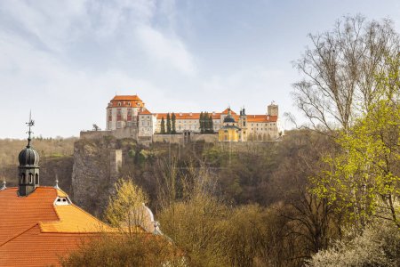 Castillo de Vranov nad Dyji en la región de Znojmo en Moravia del Sur, República Checa, Europa.