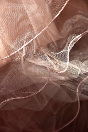 Foto de Fondo rosa en polvo, tela, tela, color femenino de moda. - Imagen libre de derechos