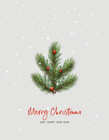 Ilustración de Diseño del árbol de Navidad Meery. Ilustración vectorial - Imagen libre de derechos