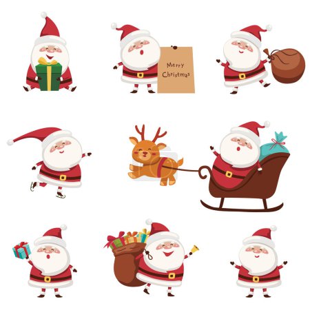 Illustration for Santa Claus. Vector Illustration - Royalty Free Image