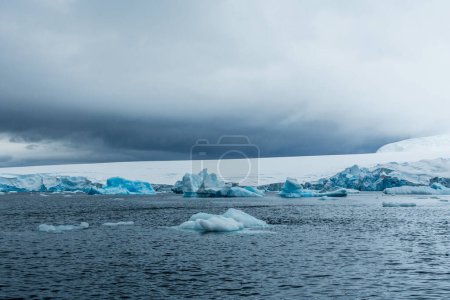 Photo for Telephoto of melting ice along the Antarctic peninsula. - Royalty Free Image