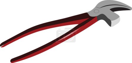 Illustration for Hardware shoemaker pliers for leather and leather - Royalty Free Image