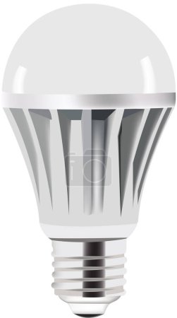 High-efficiency led light bulb with a sleek design, presented on a pure white background