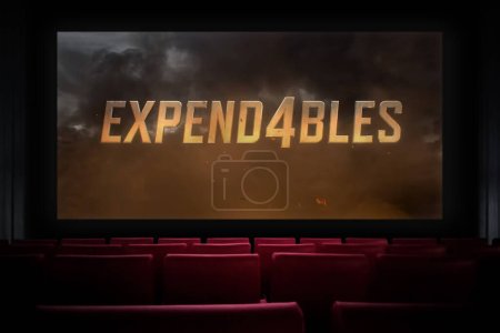 Photo for The expendables 4 movie in the cinema. Watching a movie in the cinema. Astana, Kazakhstan - September 8, 2023. - Royalty Free Image