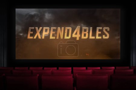 Photo for The expendables 4 movie in the cinema. Watching a movie in the cinema. Astana, Kazakhstan - September 8, 2023. - Royalty Free Image