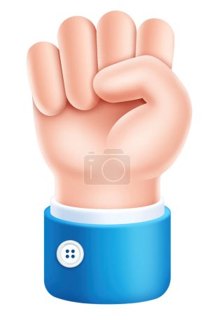 Téléchargez les photos : Poing main entreprise signe symbole icône - en image libre de droit