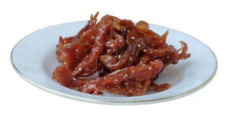 Photo for Delicious Beef Jerky or Deep Fried Marinated Beef. - Royalty Free Image