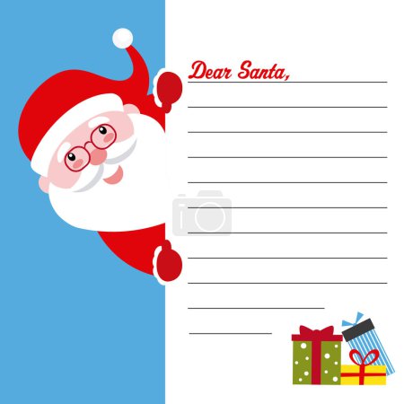 Photo for Letter to Santa Claus. space for text - Royalty Free Image