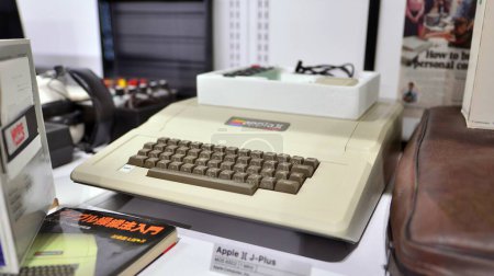 Photo for Warsaw, Poland. 10 February 2023. Inside the Apple Museum. Apple II J - Plus computer. - Royalty Free Image