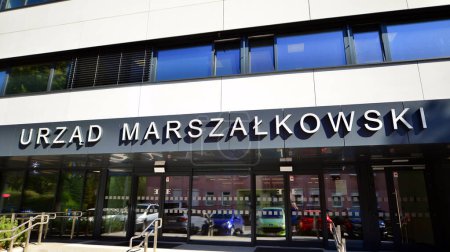 Téléchargez les photos : Szczecin, Pologne. 7 septembre 2023. Signe Urzad Marszalkowski. - en image libre de droit