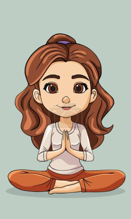 Peaceful Practitioner - Serene Yoga Pose