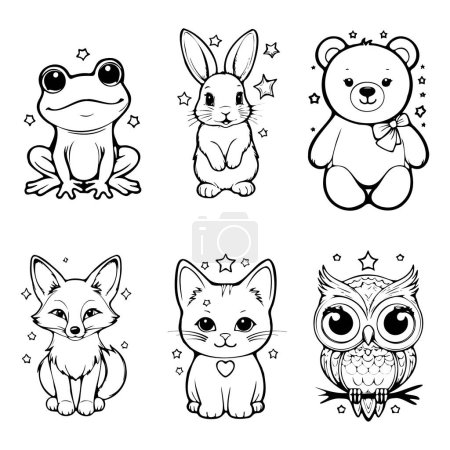 Colouring Book Fun with Cute Animals