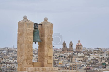 Foto de Valetta, Malta - 6 de junio de 2023: Fuerte Histórico Saint Angelo en Grand Harbour, Valetta, Malta - Imagen libre de derechos