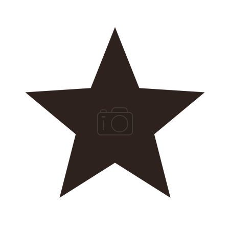 Illustration for Star - vector icon. Ranking symbol. Star web site pictogram - Royalty Free Image