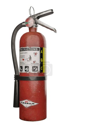 Photo for Fire extinguisher isolated on transparent background 3d illustration - Royalty Free Image