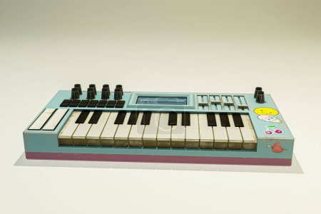 Photo for Midi keyboard isolated on white background 3d illustration - Royalty Free Image