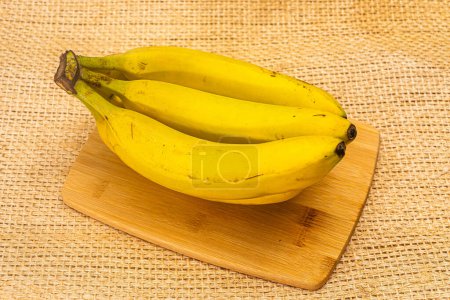 Bananen mit Vintage-Hintergrund mexikanischer Yute