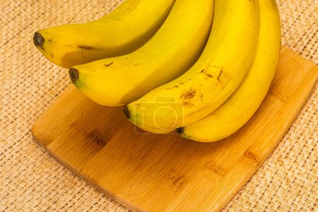 Bananen mit Vintage-Hintergrund mexikanischer Yute