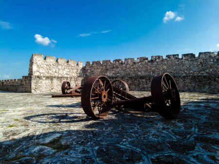 Vue du fort Saint Felipe de Bacalar à Quintana Roo