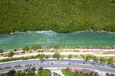 Art Garden Luftaufnahme in Cancun Hotel Zone