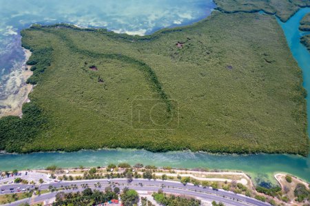 Art Garden Luftaufnahme in Cancun Hotel Zone