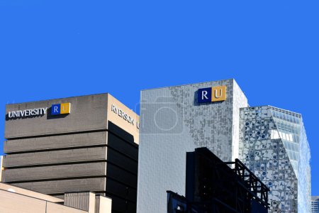 Photo for Toronto, Canada  August 11, 2022 Toronto Metropolitan University, aka TMU, or Toronto Met still with the original Ryerson University signage. In 2021, the public research university announced it would be renamed due to history of Egerton Ryerson - Royalty Free Image