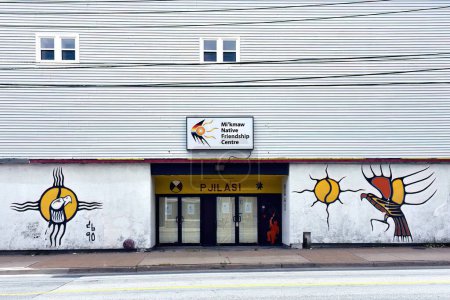 Photo for Halifax, Canada - August 7, 2023: The Mi'kmaw Native Friendship Centre on Gottingen Street offers support to, and a location to gather, to the urban indigenous community to gather for a variety of functions and events. - Royalty Free Image