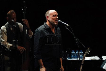 Photo for Ottawa, Canada - July 9, 2010:  Marc Cohn performs at the Ottawa Bluesfest which was established in 1994. - Royalty Free Image