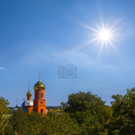high christian church under a sparkle sun