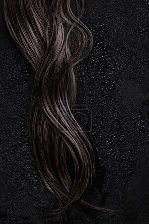 Foto de Pelo mojado marrón, cabello moreno, cuidado del cabello - Imagen libre de derechos