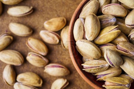 Roasted and salted or raw organic pistachios