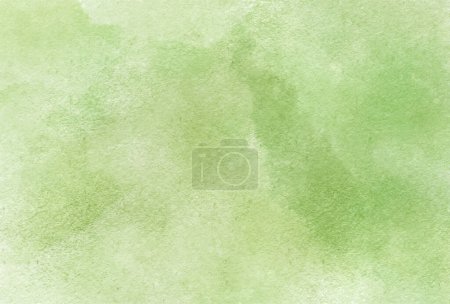 Téléchargez les photos : Papier japonais vert frais fond aquarelle - en image libre de droit