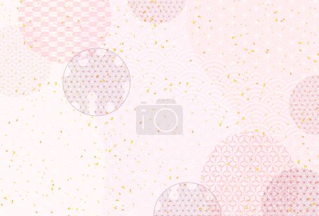 Ilustración de Japanese pattern spring pattern background - Imagen libre de derechos