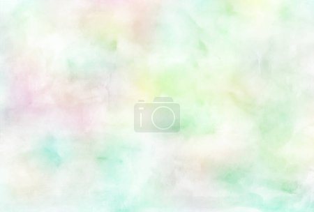 Illustration for Colorful Watercolor Japanese Pattern Background - Royalty Free Image