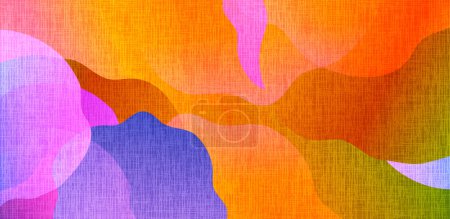 Illustration for Colorful Wallpaper Standby Gradient Background - Royalty Free Image
