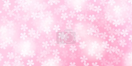 Illustration for Cherry Blossoms Spring Petals Background - Royalty Free Image