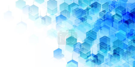 Blue Technology Geometry Texture Background