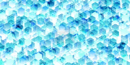Blue Technology Triangle Texture Background