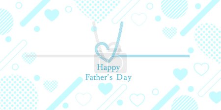 Father's Day Blue Heart Event Background