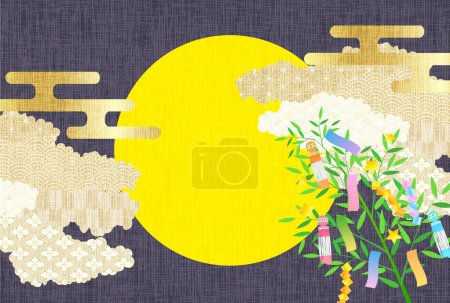 Tanabata japanischen Muster Sommer Hintergrund