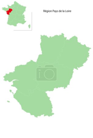 France Map Green Region Icon