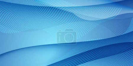 wave blue technology curved background