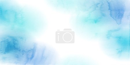 Photo for Blue watercolor washi summer background - Royalty Free Image