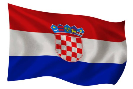 Photo for Croatia country flag world icon - Royalty Free Image